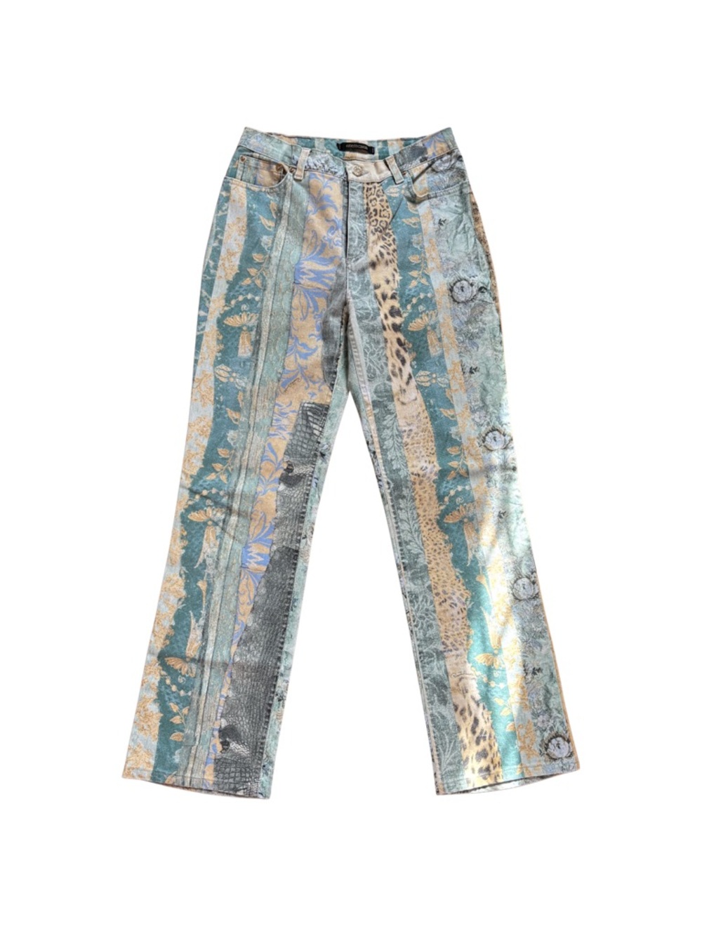 Roberto Cavalli FW2005 Mixed Print Jeans